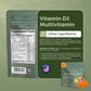 Vitanergy Vitamin D3 + K2 Gummies | 1000 IU D3 + 14 Vitamins & Minerals | Sugar-Free, Vegan | Immune Support | Mango & Orange Flavor | Made in USA | 60 Count